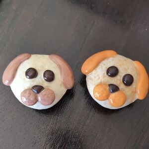 Adorable Dog-face Muffin Salt And Pepper Shakers